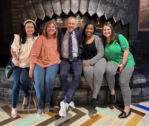Royston Elementary School Principal Quowanna Mattox and teachers Katlyn Mitchum, Krista McRee and Rebecca Blackmon are pictured with Ron Clark, founder of the Ron Clark Academy in Atlanta. The Royston educators spent their winter break attending classes at the school and going to workshops to learn about how the successful academy works.