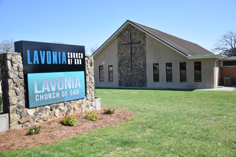 The Lavonia Church of God’s current building was built in 1971 and has been expanded through the years.