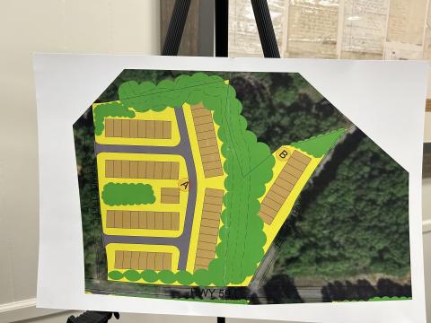 An amended rezoning request for a planned townhome development (above) on Vickery Street at Spring Street was recommended for approval Tuesday.
