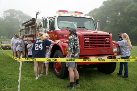 The Canon Fire Department hosted its first ever Touch-A-Truck fundraiser Saturday across from Canon City Hall. Starting at 8 a.m, 20 participants held their hands on a city fire truck in a contest to be the last one standing.