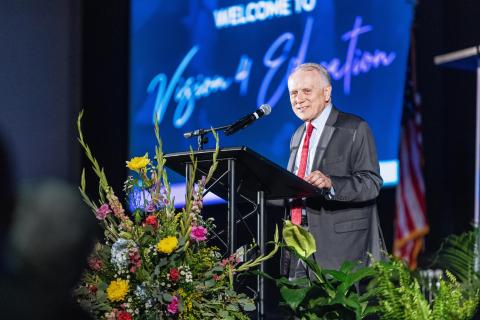 In a meeting of the Emmanuel College Board of Trustees May 18, President Ron White informed the board of his need to step down as president effective immediately due to health concerns.