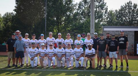 Franklin County Lions (from left) Dee Oliver, Rylan Tamplin and Duncan Beasley were members of Team Georgia in Thursday’s FCA2023 Georgia/South Carolina Classic All-Star contest held at Emmanuel College. (Photos by Scoggins)