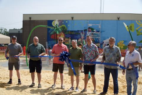 The Lavonia City Council held a grand opening ceremony Saturday for the City Park Splash Pad behind City Hall. 