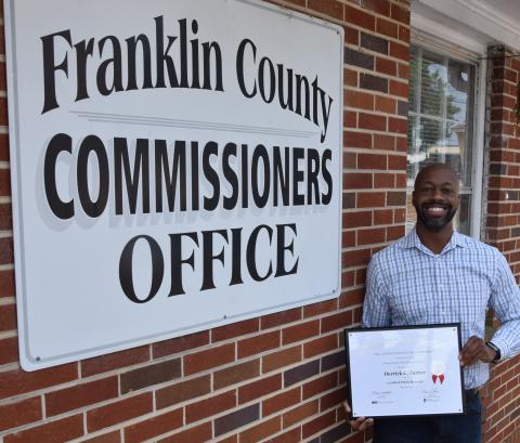 Franklin County Manager Derrick C. Turner was one of more than 125 government leaders from across Georgia recently recognized as a Certified Public Manager by the Carl Vinson Institute of Government at the University of Georgia.