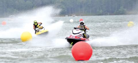 High-speed racing on the waters of Lake Hartwell will return with the 2023 Liqui Moly Pro Watercross National Championship Tour stop at Tugaloo State Park Saturday and Sunday. The tour’s last stop at Tugaloo was in 2021 (above).