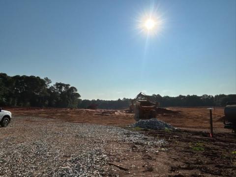 Land clearing has been completed on the property at 5670 Highway 145 just outside of Carnesville that the school board purchased back in July.