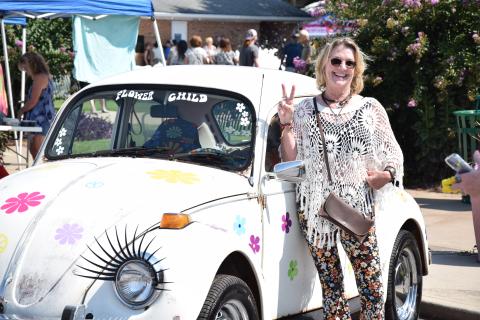 Attendees were able to take a trip back to a groovy time by participating in activities, dressing in their 60s best and listening to classic songs from the era. 
