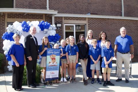 Georgia State School Superintendent Richard Woods presented Lavonia Elementary with an award Tuesday for its literacy scores.