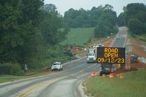The Georgia Department of Transportation reopened U.S. Highway 29 Tuesday with a new bridge over Beaverdam Creek. 