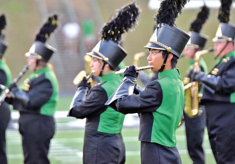 The Franklin County High School Marching Pride band will host the Pridelands Marching Contest Saturday at Jeff Davis Field at Ed Bryant Stadium. Fourteen bands from around the state will compete.
