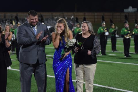 During halftime of Friday’s football game, Franklin County High School recognized its 2023 Homecoming Court and crowned Josey Kate Fowler the 2023 Homecoming Queen.