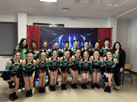 The Franklin County High School Competition Cheer team finished third in Region 8AAA Saturday at the region meet. The team advances now to state competition Saturday at the Macon Coliseum.