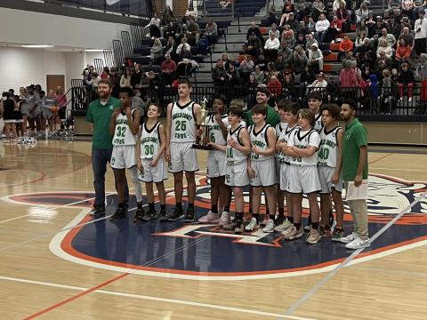 Seventh grade Cubs are Chase Spears, Wesley Stratton, Tucker Huff, Lawson McFarlin, Talan Bryson, Drake Nix, Will Swiney, Kamorrian Barnes, Nolan Gibson, Luke McFarlin and Emmanuel Love. 