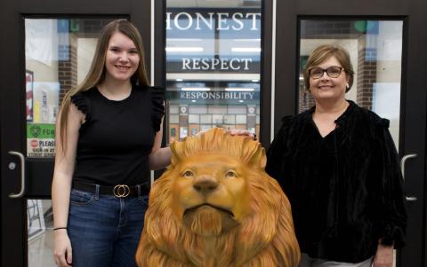 Helena Burton is STAR Student for Franklin County High School’s class of 2024, and she has chosen Tammy Melton as STAR Teacher.