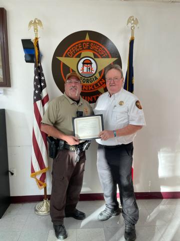 Two Franklin County Sheriff’s deputies were honored recently for helping save the life of a 7-year-old girl.