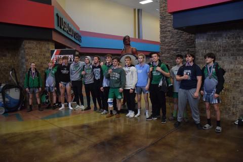 The Franklin County Lions dominated the Area 8AAA traditional wrestling tournament Saturday in Toccoa.  The Lions brought home the team championship, seven individual area championships, four runner-up finishes and 13 state sectional qualifiers.