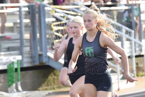Senior Jordis Haselden won the 100 meters and long jump at a home meet Tuesday at FCHS. (Photo by Scoggins)