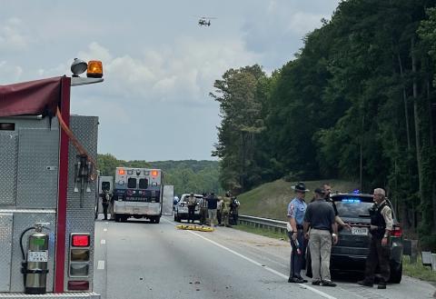 Injured passengers in vehicles that fled from law enforcement on I-85 were airlifted from the interstate after crashes in a chaotic couple of hours May 8.