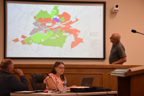 Sewer service will be expanded at Exit 160 on I-85, but not as much as members of Franklin County’s development board requested.