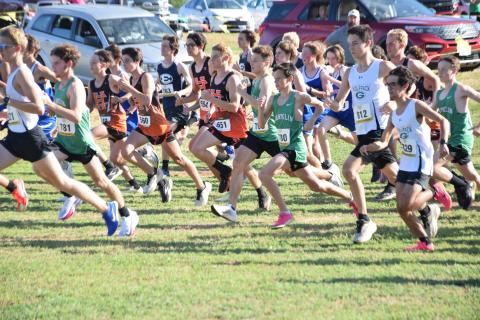 Franklin County’s cross country runners took two first places, one second place and one third in four races Thursday at the Bill Woods Pridelands Invitational at the cross country course on High Road in Carnesville.