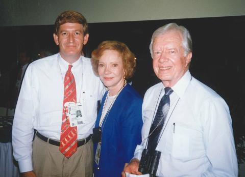 When Athens hosted four 1996 Olympic events—as a presidential ambassador—I had the privilege of hosting Rosalynn and Jimmy Carter in UGA’s Stegeman Coliseum during rhythmic gymnastics competition. 
