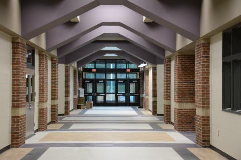 The final touches on the new South Franklin Elementary School are being finished ahead of a ribbon cutting scheduled for Dec. 5.