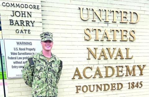 Franklin County’s Simon Burger will graduate from the U.S. Naval Academy in May and be commissioned as a second lieutenant in the Marine Corps.