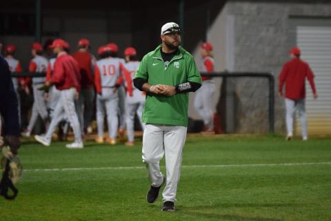New Head Coach Ryan Phillips aims to have his Lions out-hustle opponents this baseball season.  (Photo by Scoggins)