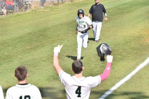 Luke Beasley trots home after hitting a home run Saturday against Sonoraville. (Photos by Scoggins)