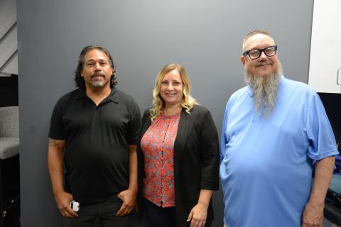 Franklin County Sheriff Scott Andrews and Dangerous Skills podcast host Charles Powell (right) co-sponsored a forum for First Responders about the threat of terrorism in the U.S. Keynote speakers were former CIA contractor Dave “Boon” Bennett (left) and former CIA targeting officer Sarah Adams (center).