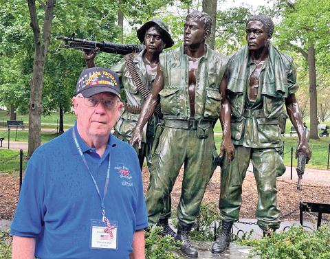 Lavonia’s Al Johansen stands at the Vietnam Memorial during an Honor Flight trip to Washington, D.C., in April. Johansen served in the U.S. Air Force for 27 years, including in Vietnam in 1967-68. (Photos courtesy of Al Johansen)