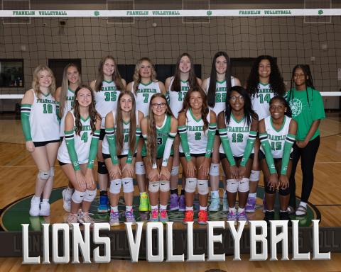 The Franklin County Lady Lion volleyball team has a goal of making the state playoffs this season, Coach Amber Adams said. (Photo courtesy of Rachel Howington Photography)