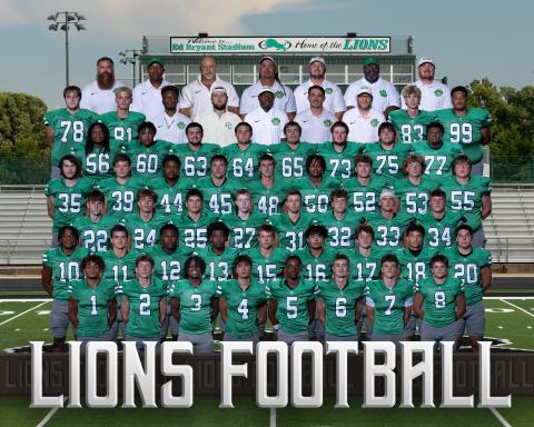 2025 Franklin County Lions varsity (Photo composite by Rachel Howington Photography)