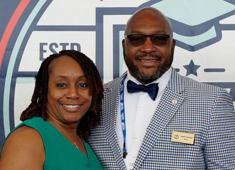 Mayor Keith Turman (right) and his wife Lashona.
