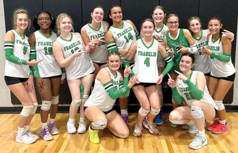 The Franklin County Lady Lion volleyball team will play Ringgold Saturday at noon in Marietta for a chance to play for a state championship. (Photo courtesy of Summer Thrift)