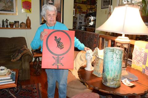 Recently Adelia “Doodie” Miller was showing off her artistic talents with some of her paintings and pottery creations. The 92-year-old said her secret to a long and healthy life is to stay away from doctors.