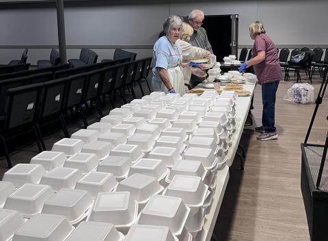 The Lavonia Food Pantry, and others, provided free meals on Thanksgiving.