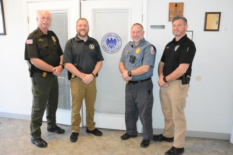 Members of the Northern Judicial Support Task Force Board of Directors are (from left) Doug Forrester, Ike Boyette, Kevin Thompson and Kyle Dodson. (Photo by Charlie Eavenson)