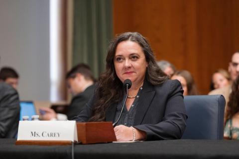 Franklin County native Crystal Carey testifies before the U.S. Senate’s Committee on Health, Education, Labor and Pensions as part of the process to become the General Counsel of the National Labor Relations Board. (Photo courtesy of the U.S. Senate Committee on Health, Education, Labor and Pensions)