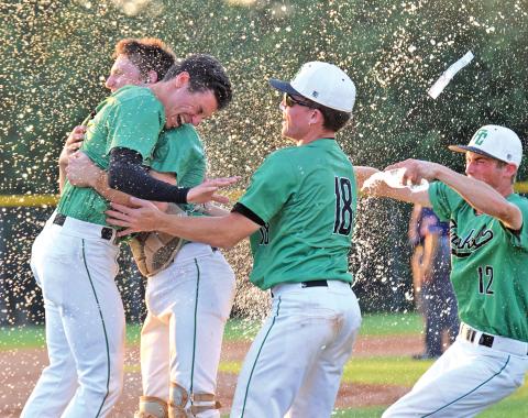 A photo of the Franklin County Lions celebrating after clinching a berth in the 2025 state baseball championship won Best Sports Feature Photo  in the 2026 Georgia Press Association’s Better Newspaper Contest.
