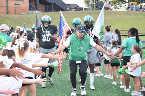 The Franklin County Lions opened the 2026 season with a record-setting 64-0 win over Chestatee at Jeff Davis Field at Ed Bryant Stadium. The Lions entered through a tunnel of recreation department players.
