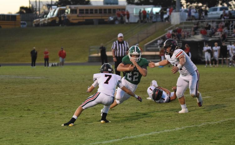 Simon Burger breaks free on a run Friday night against North Oconee.