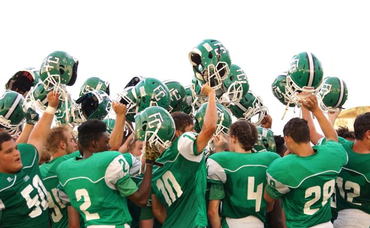 The Franklin County Junior Varsity Lions improved to 2-0 on the season with a decisive 14-0 victory Thursday in their home opener over the Commerce Tigers at Ed Bryant Stadium.