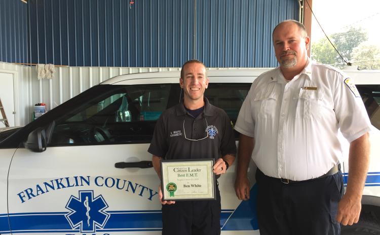 Franklin County EMS and 911 Director Terry Harris (right) has been named interim county manager.