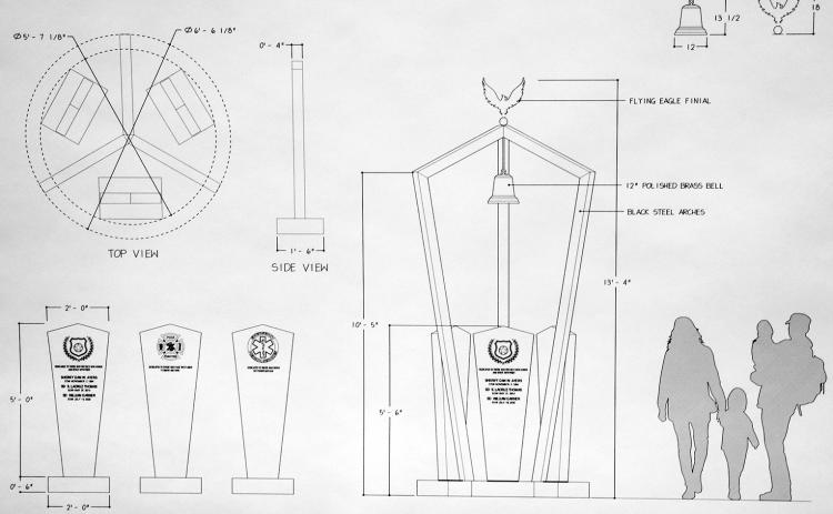A new monument to Franklin County’s First Responders who have lost their lives serving their fellow citizens will be added next to the new Veterans Memorial Plaza at the Franklin County Courthouse.