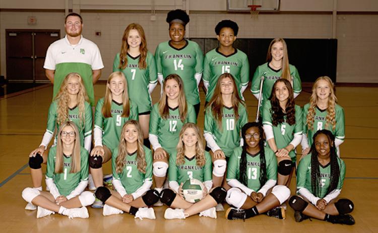 Members of the 2021 Franklin County Lady Lion varsity volleyball team are Georgia Burton, Brooke Stephenson, Jordis Haselden, Michelle Lewis, Savanna Hart, Shelby Bowers, Jocelyn Dean, Sarenity Cade, Pressley Whitworth, Roniyah Johnson, Lacie McMillan, Takiyah Merriett, Kynzie Hamdan, Skye Keller and Teague Pierce. (Photo courtesy of Rachel Howington Photography)