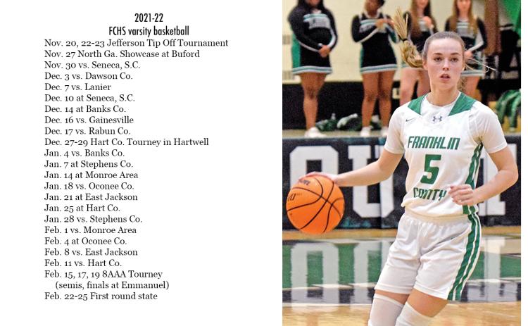 Bailey Aderholdt and the rest of the Lady Lions’ senior class will be counted on to lead Franklin’s girls’ team in 2021-22.