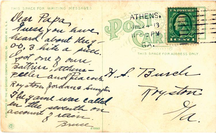 The purchase of a 1913 postcard an antique store in Athens sent Old Corner Hardware Store owner Kelley Tamplin on a quest that found connections to a previous owner of one of her buildings in downtown Royston.