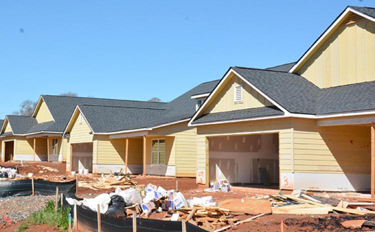 New houses are going up on Manley Street in Carnesville.