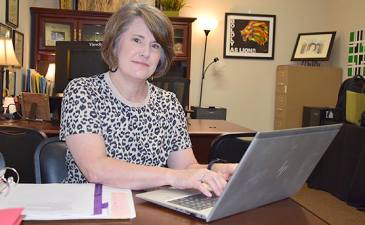 Franklin County School Improvement Director Kelly Akin will retire this summer after a career as a teacher, assistant principal, principal and administrator. (Photo by Sinclair)